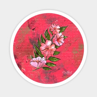 Pink Almond Blossom Magnet